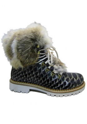 Dámske zimné topánky Nis 1515404A/57 Scarponcino Pelle Vitello